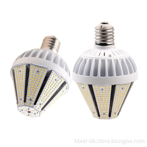 40W Garden Retrofit Fitting LED Corn Bulb 100-277V E27 E39